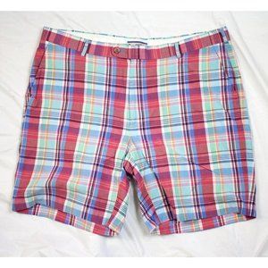Peter Millar Seaside Mens Plaid‎ Casual Shorts Size